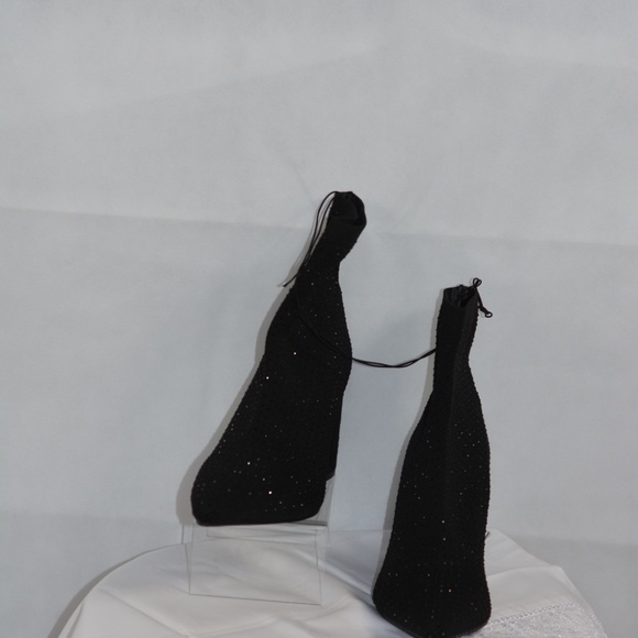 Black Crystal Booties SZ 9 NWT MIA - Picture 11 of 11